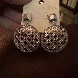 Silver Geometric Earrings